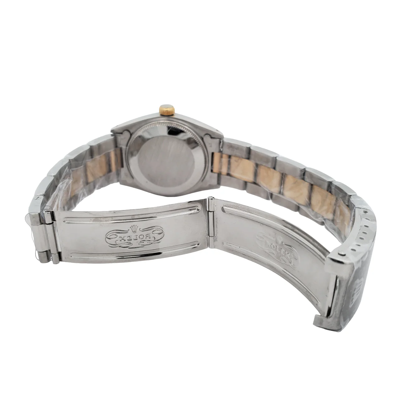 Rolex Datejust 31mm 6827 White Roman Yellow Gold/Steel Fluted Oyster Watch - Image 6