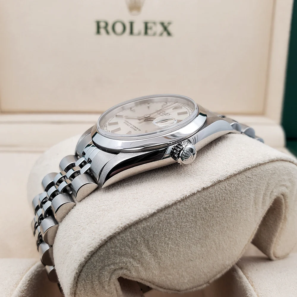 Rolex Datejust 31mm 78240 Silver Dial Smooth Bezel Steel Watch Box Papers - Image 3