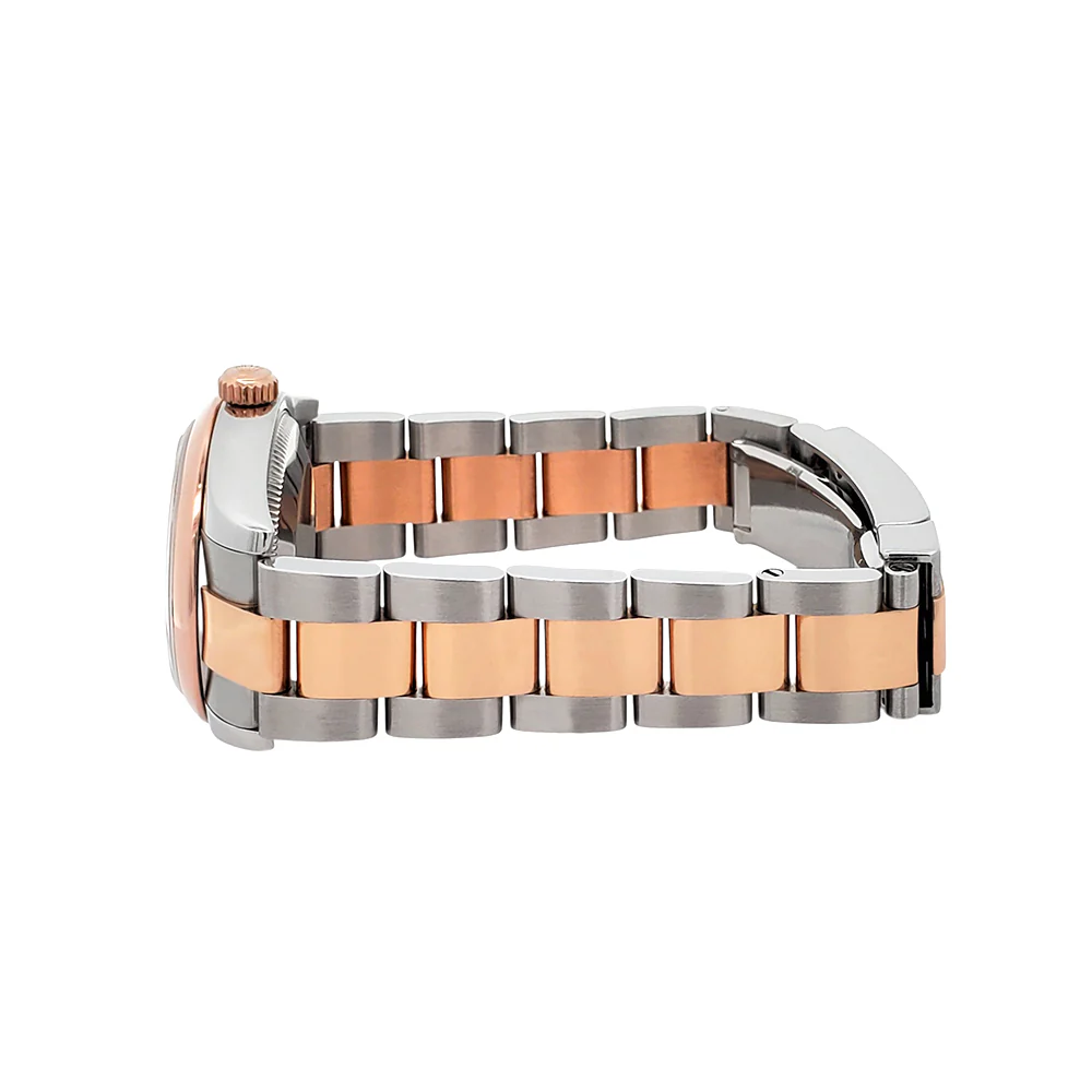 Rolex Datejust 31mm Black Concentric 2-tone Rose Gold/Steel Oyster Watch 178241 Papers/Tag - Image 4