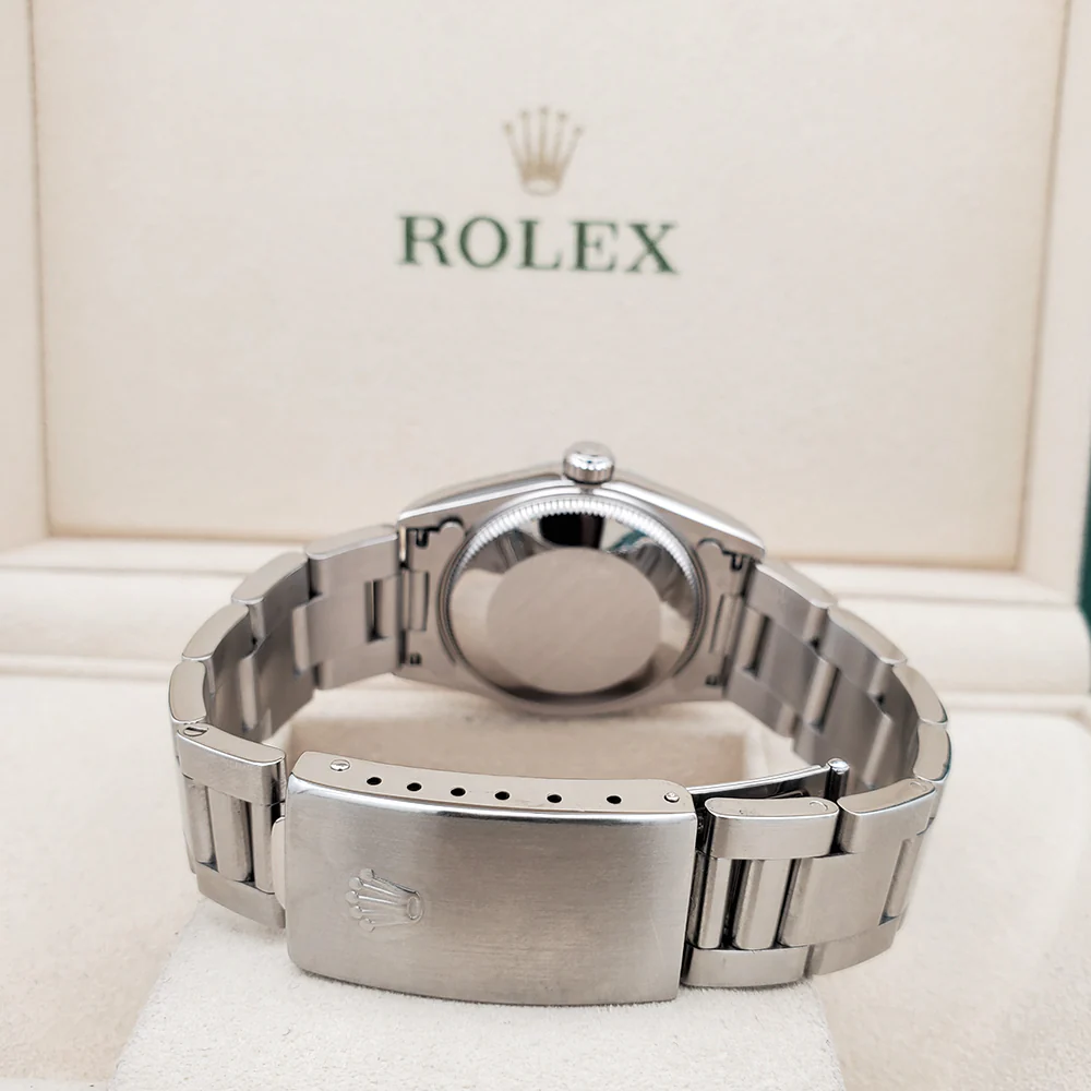 Rolex Datejust 31mm Black Dial Smooth Bezel Steel Watch 68240 Box Papers - Image 5