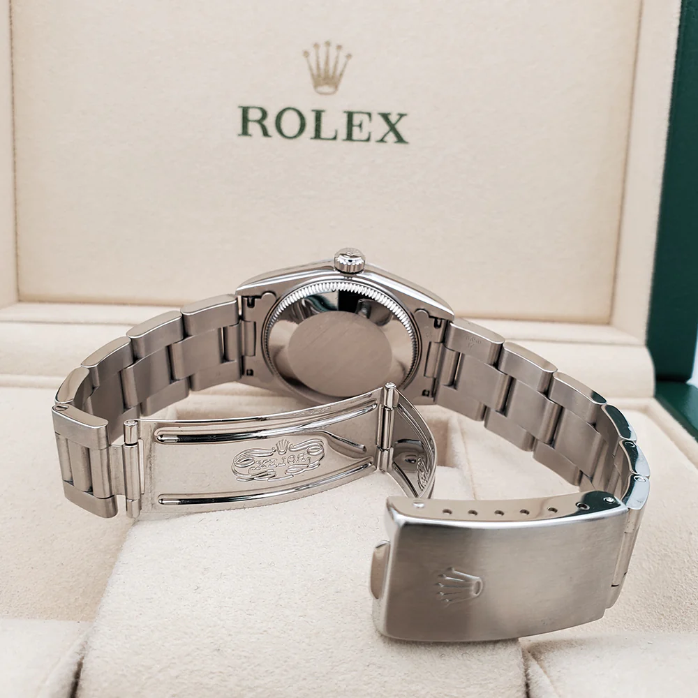 Rolex Datejust 31mm Black Dial Smooth Bezel Steel Watch 68240 Box Papers - Image 6