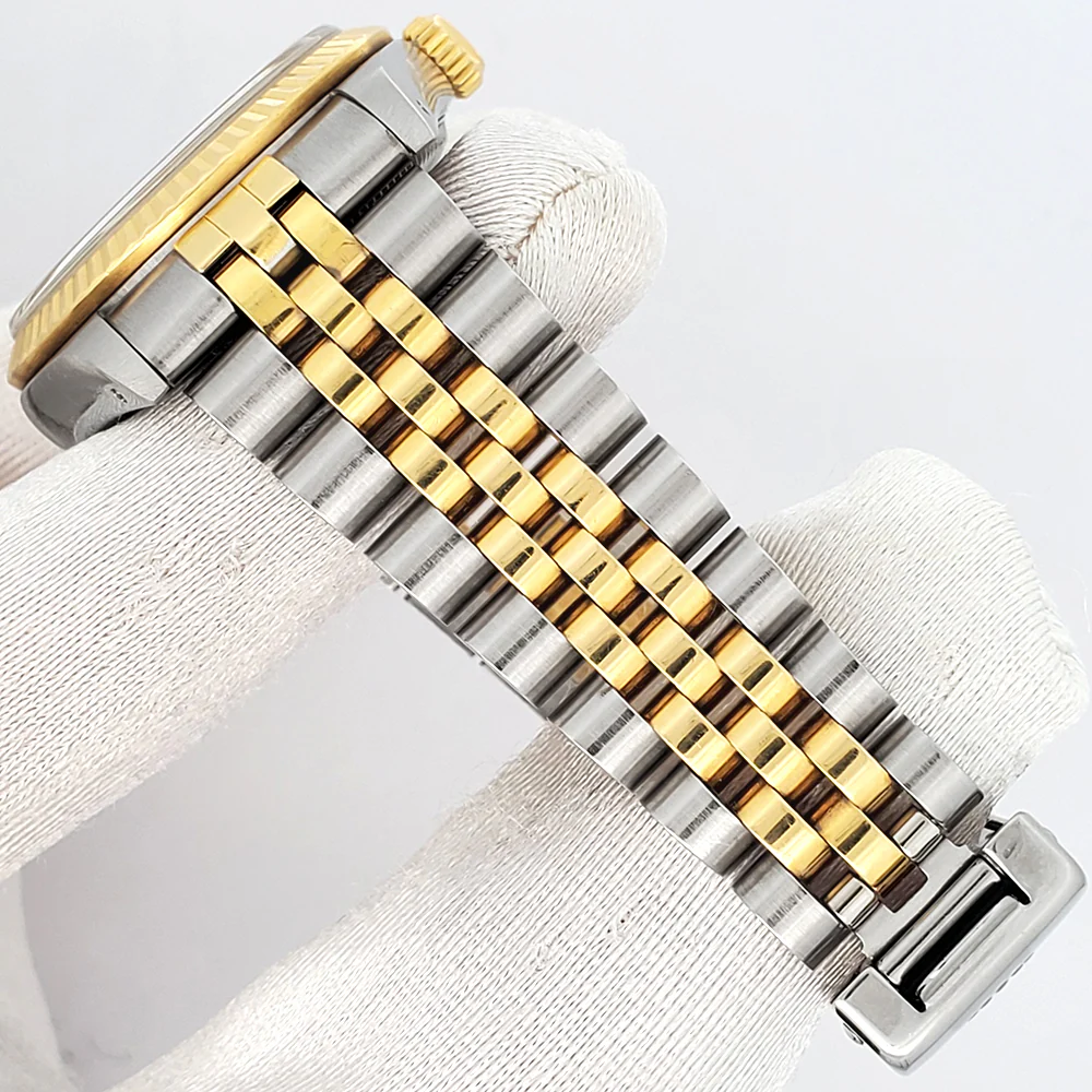 Rolex Datejust 31mm Blue Index 2-tone Yellow Gold/Steel Jubilee Watch 68273 - Image 4