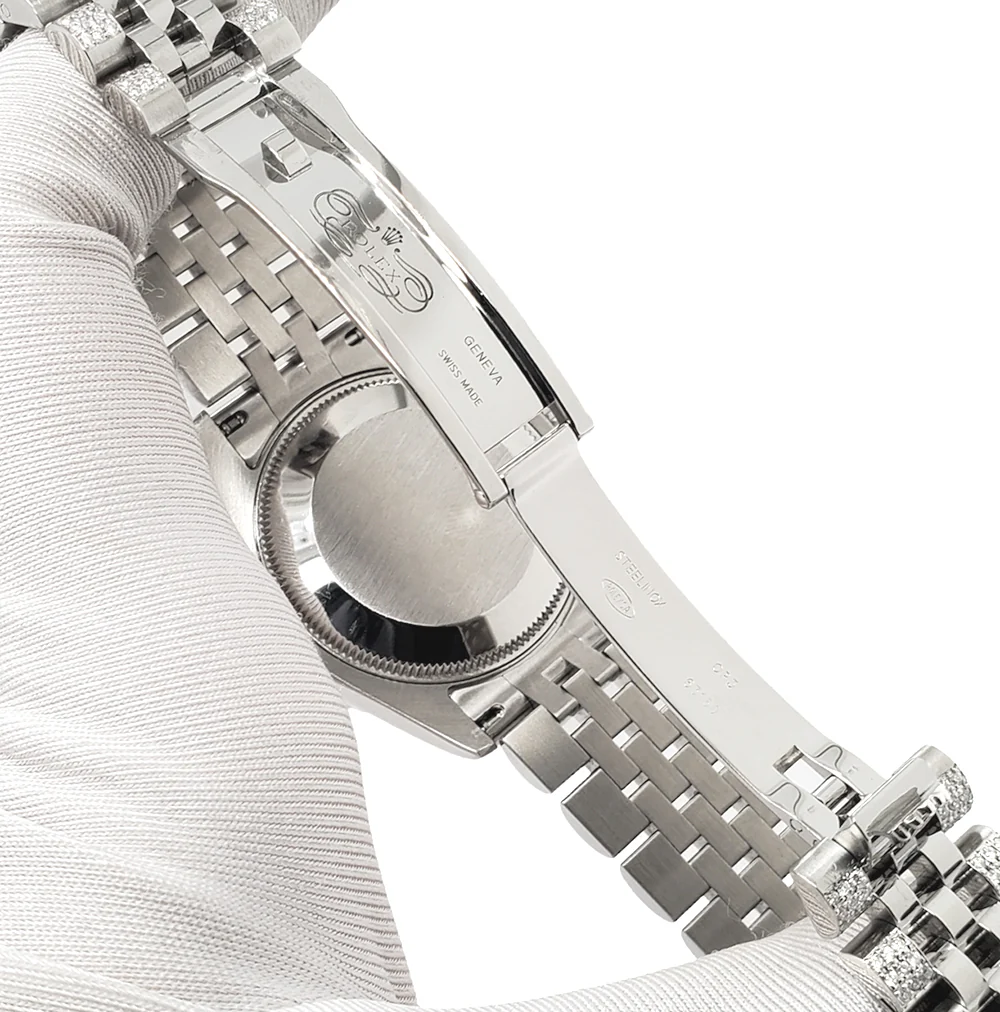 Rolex Datejust 31mm Blue Roman Dial 3.30ct Diamond Bezel/Bracelet Steel Watch 178240 - Image 5