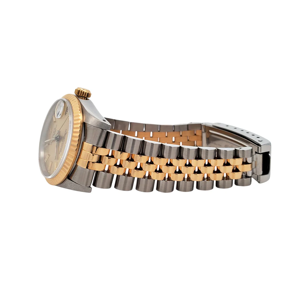 Rolex Datejust 31mm Champagne Index 2-Tone Gold/Steel Jubilee Watch 68273 - Image 4
