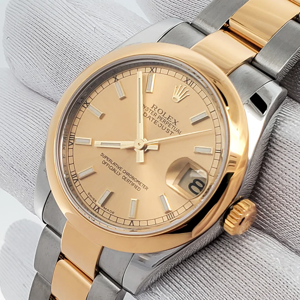 Rolex Datejust 31mm Champagne Index 2-tone Yellow Gold/Steel Oyster Watch 178243 - Image 2