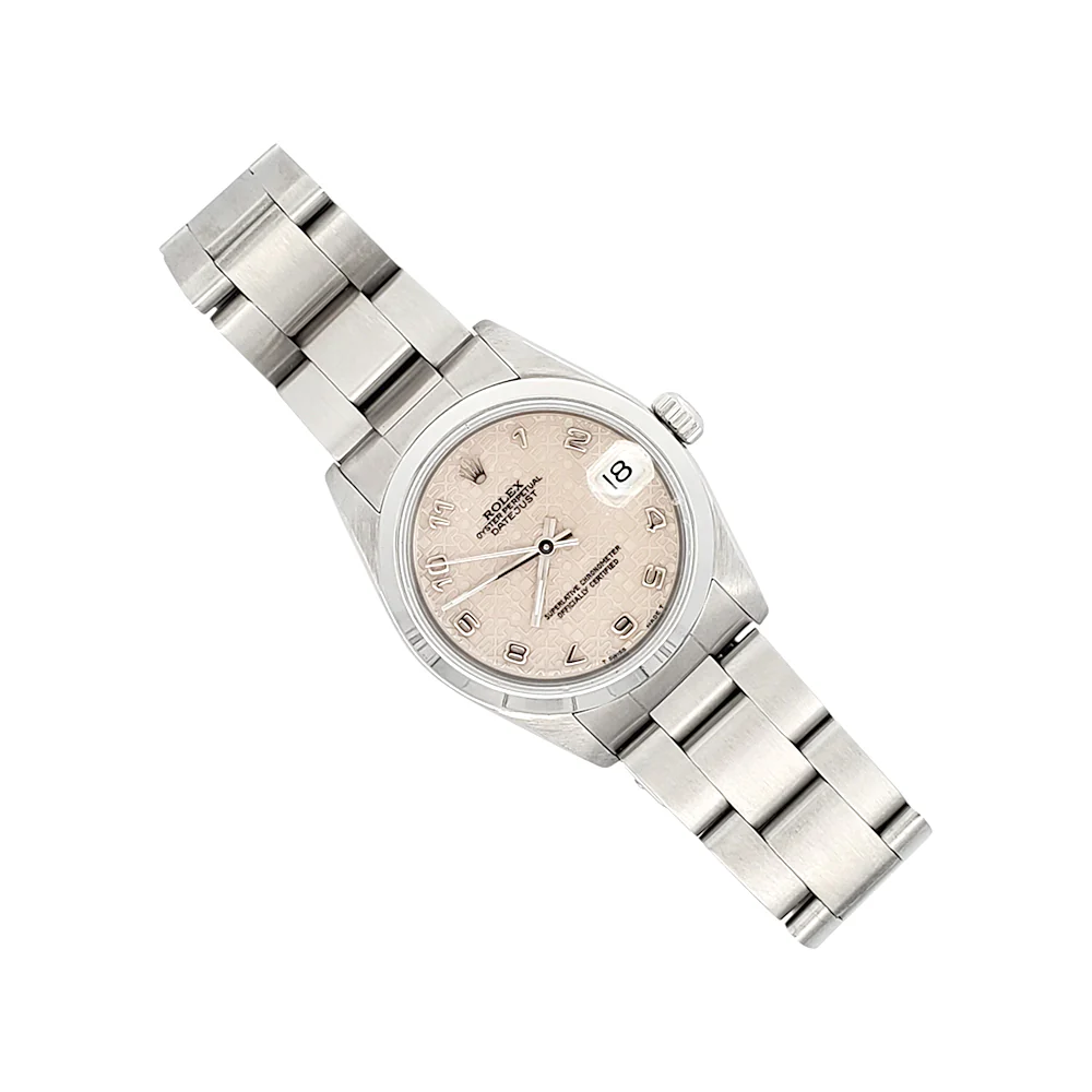 Rolex Datejust 31mm Cream Jubilee Arabic Dial Steel Watch 68240 - Image 3
