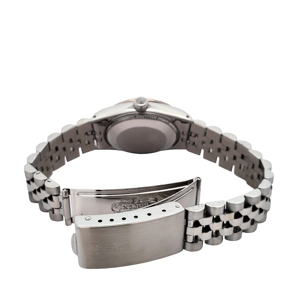 Rolex Datejust 31mm Factory Silver Diamond Dial White Gold Fluted Steel Jubilee Watch 68274 - Image 6