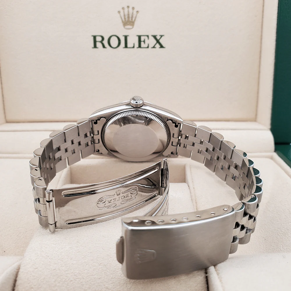 Rolex Datejust 31mm Midsize White Roman Dial Stainless Steel Jubilee Watch 78240 Box Papers - Image 6