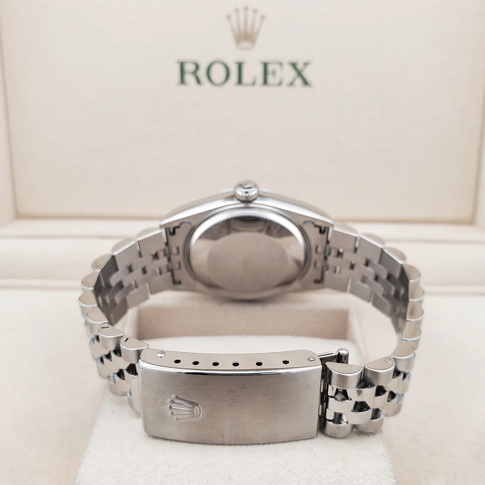Rolex Datejust 31mm Salmon Roman Dial Fluted bezel Jubilee Steel Watch 68274 Box Papers - Image 5