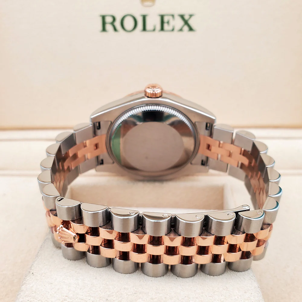 Rolex Datejust 31mm Scattered Diamond Bezel White Roman 2-tone Rose Gold/Steel Watch Box Papers - Image 5