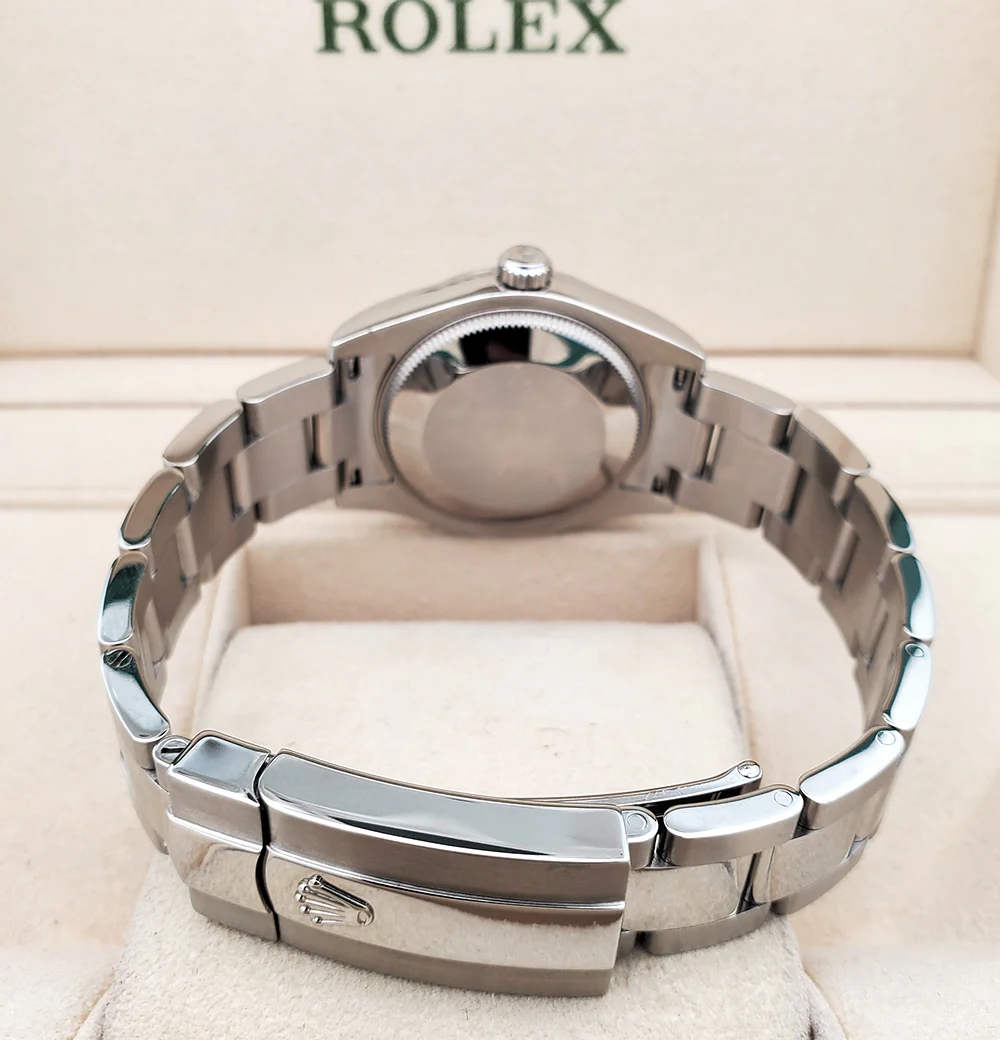 Rolex Datejust 31mm Silver Roman Steel Oyster Watch 178240 Box Papers - Image 5
