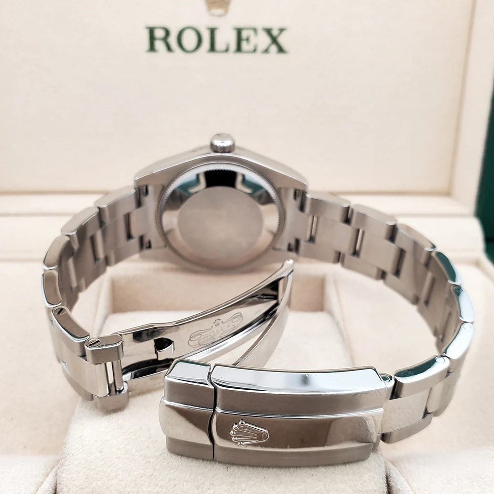 Rolex Datejust 31mm Silver Roman Steel Oyster Watch 178240 Box Papers - Image 6