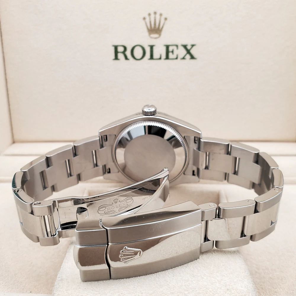 Rolex Datejust 31mm Silver Roman Steel Oyster Watch 178240 Box Papers - Image 6
