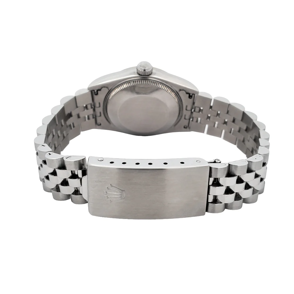 Rolex Datejust 31mm Silver White Gold Fluted Bezel Steel Jubilee Watch 68274 - Image 5