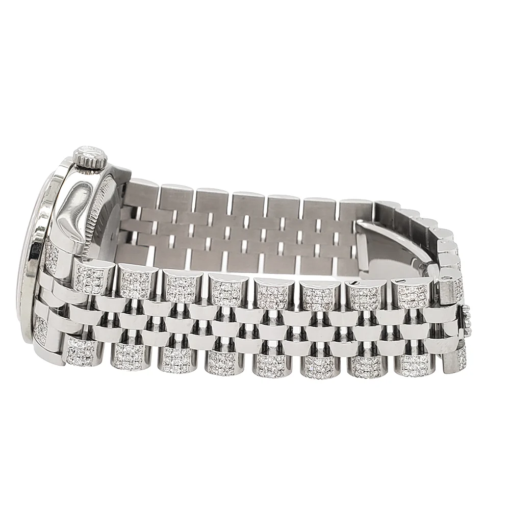 Rolex Datejust 31mm White Index Dial 3.30ct Diamond Bezel/Bracelet Steel Watch 178240 - Image 3