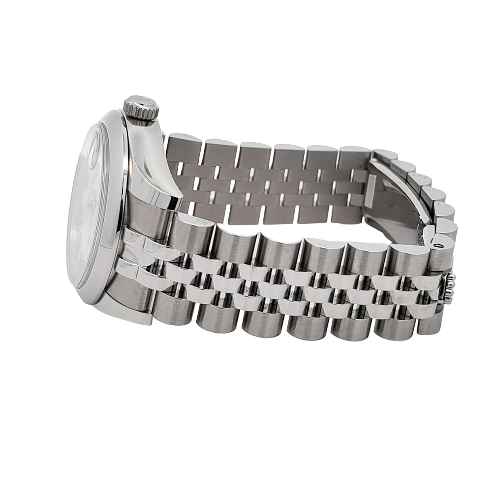 Rolex Datejust 31mm White Roman Dial Domed Bezel Stainless Steel Watch 178240 Box Papers - Image 4