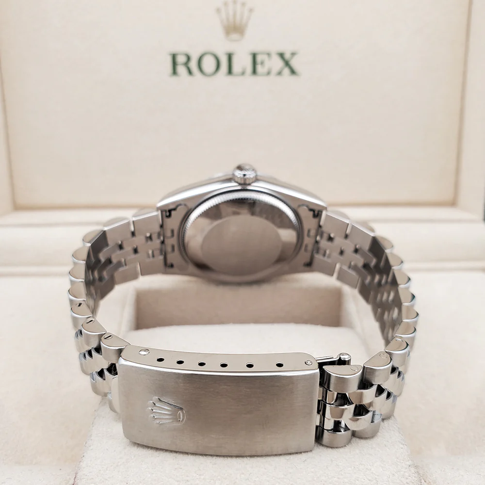 Rolex Datejust 31mm White Roman Dial Fluted bezel Jubilee Steel Watch 68274 Box Papers - Image 5