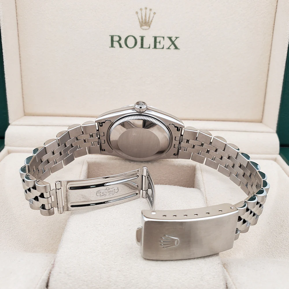 Rolex Datejust 31mm White Roman Dial Fluted bezel Jubilee Steel Watch 68274 Box Papers - Image 6