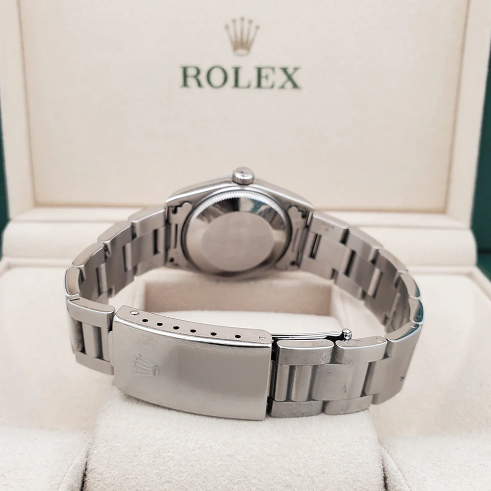 Rolex Datejust 31mm White Roman Dial Smooth Bezel Stainless Steel Watch 78240 Box Papers - Image 5