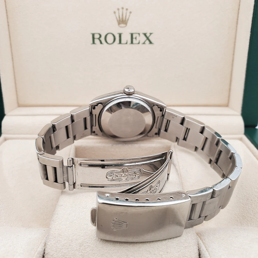 Rolex Datejust 31mm White Roman Dial Smooth Bezel Stainless Steel Watch 78240 Box Papers - Image 6