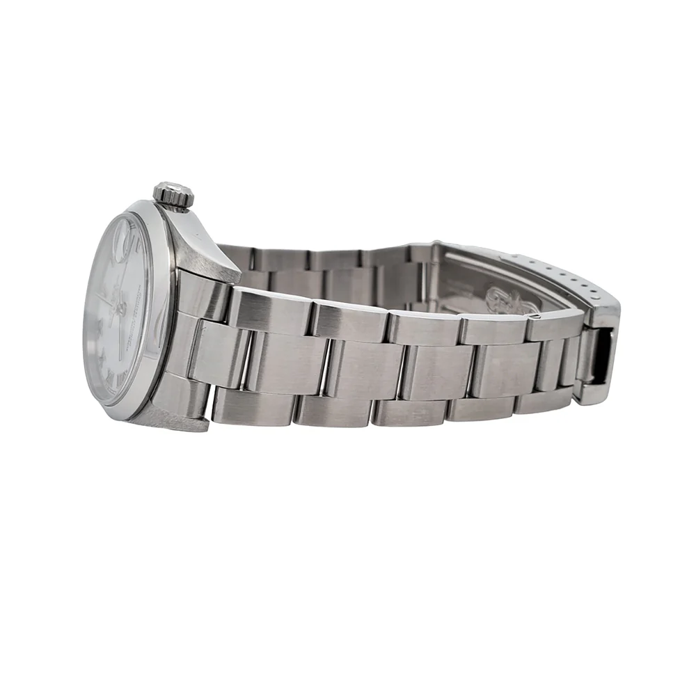 Rolex Datejust 31mm White Roman Dial Stainless Steel Oyster Watch 78240 - Image 4