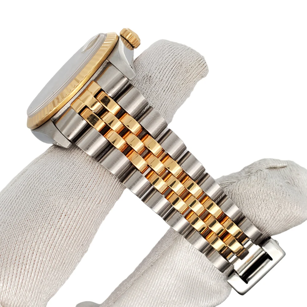 Rolex Datejust 31mm Yellow Gold and Stainless Steel Champagne Dial Jubilee Watch 68273 - Image 4
