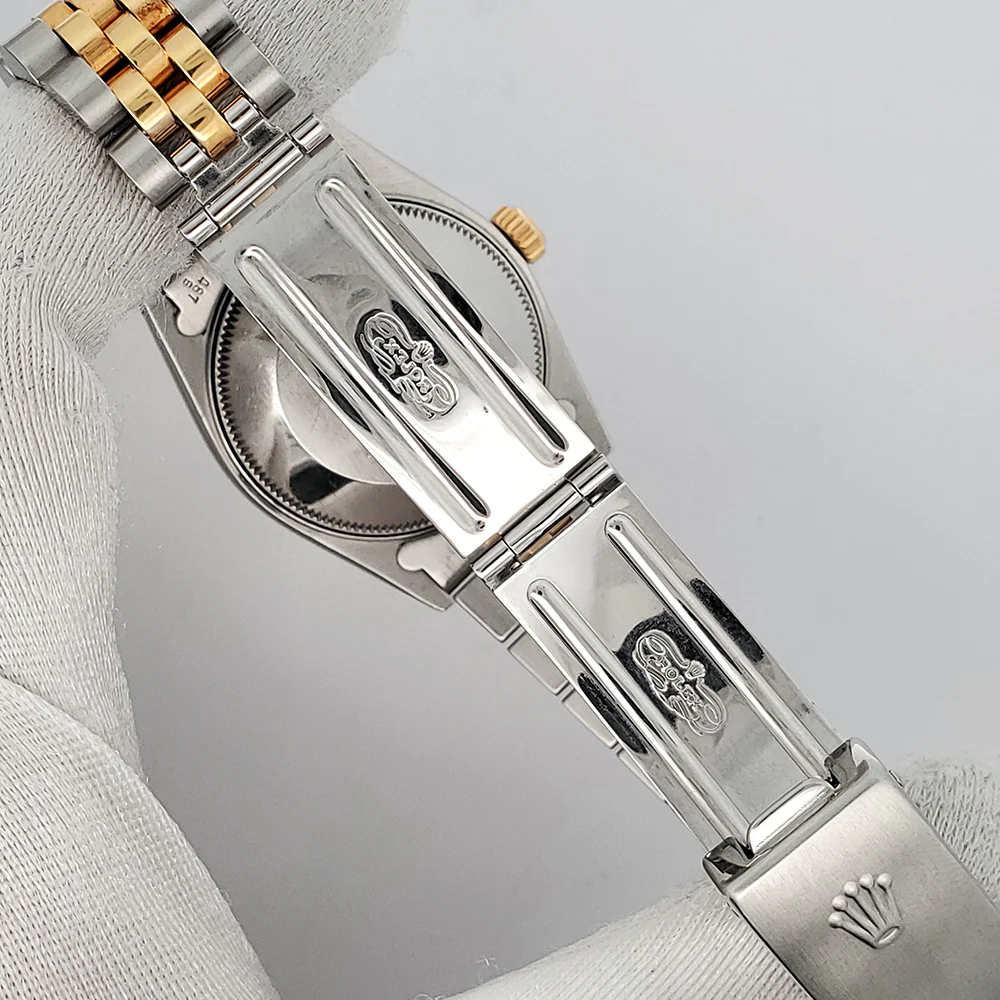 Rolex Datejust 31mm Yellow Gold and Stainless Steel Champagne Dial Jubilee Watch 68273 - Image 7