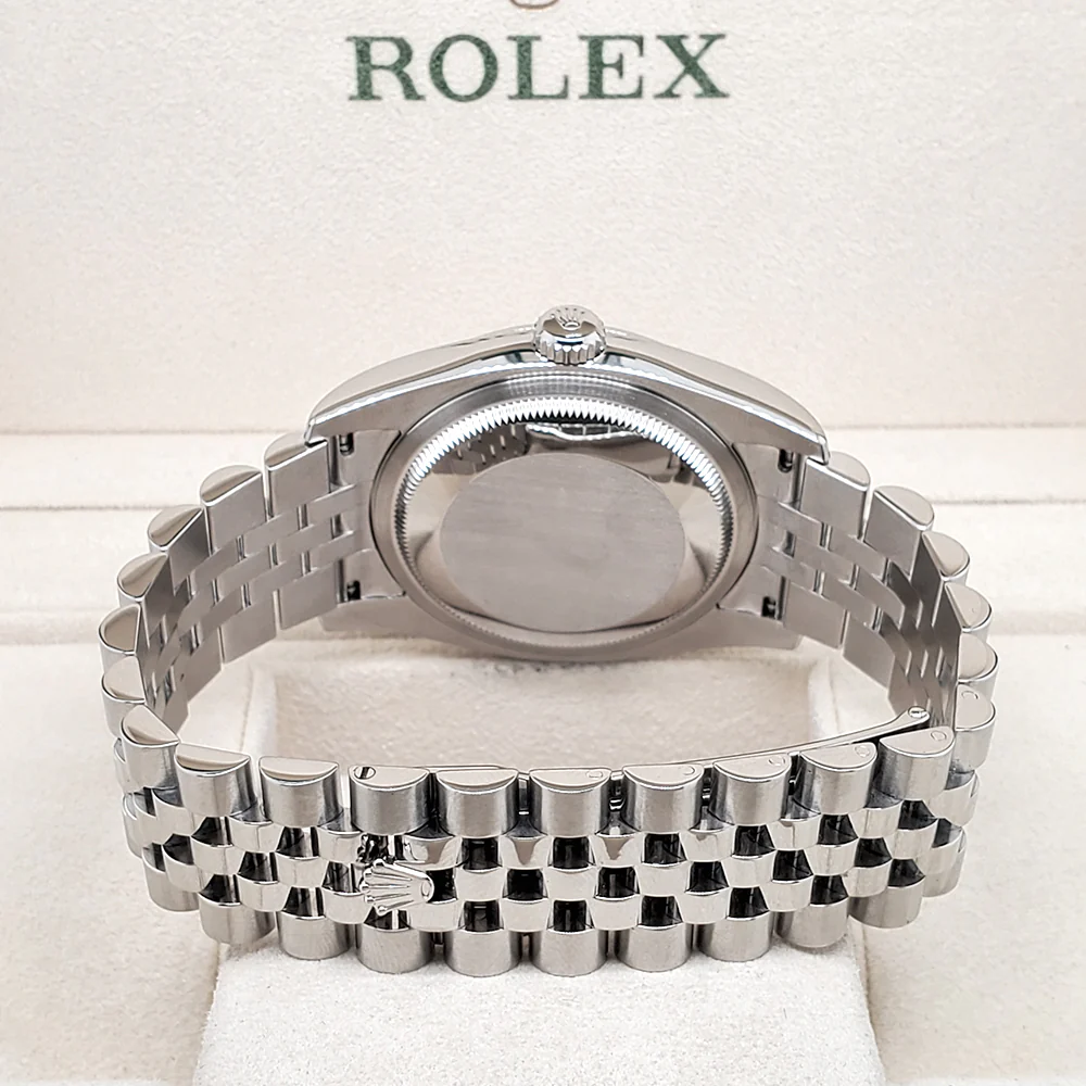Rolex Datejust 36mm 116200 Sliver Stick Dial Stainless Steel Jubilee Watch 2018 Box Papers - Image 4