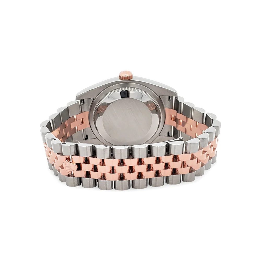 Rolex Datejust 36mm 116231 Factory Pink Diamond Dial 2-Tone Rose Gold Fluted Jubilee Watch Box/Papers/Tag - Image 7