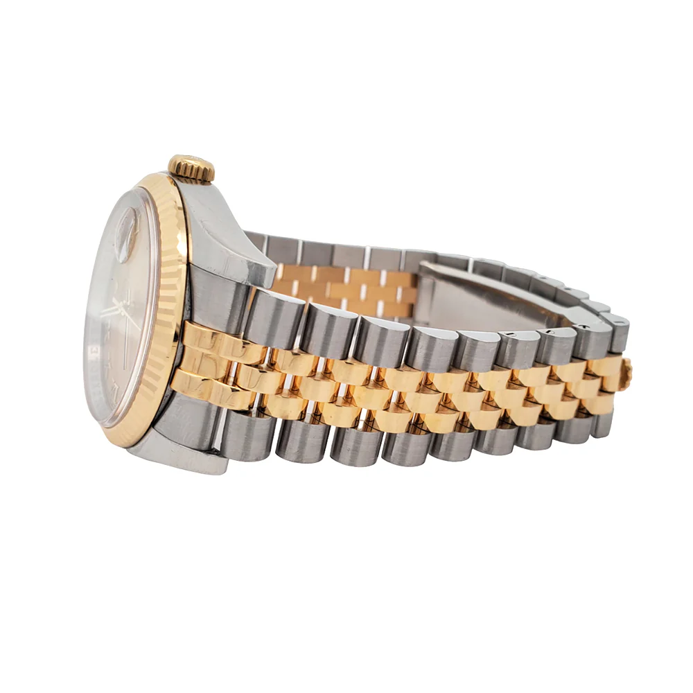 Rolex Datejust 36mm 116233 2-Tone Champagne Roman Dial Jubilee Watch Box Papers - Image 4
