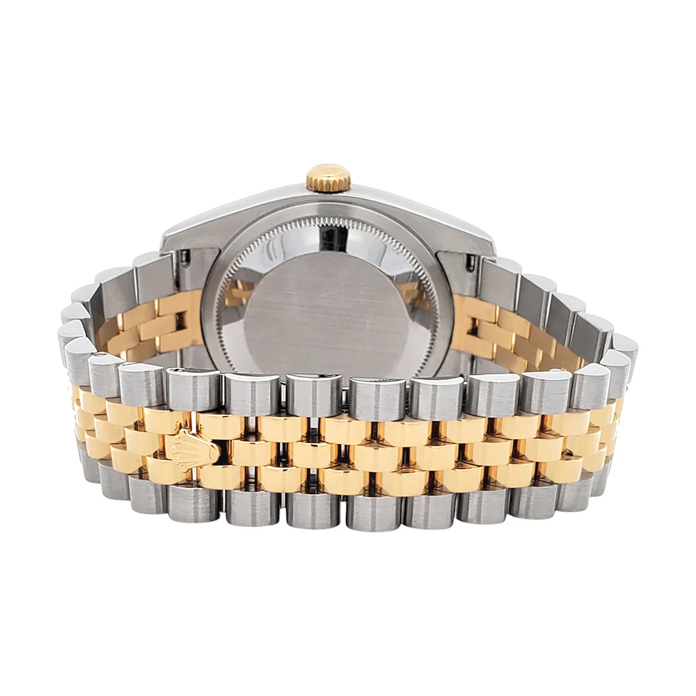 Rolex Datejust 36mm 116233 2-Tone Champagne Roman Dial Jubilee Watch Box Papers - Image 6