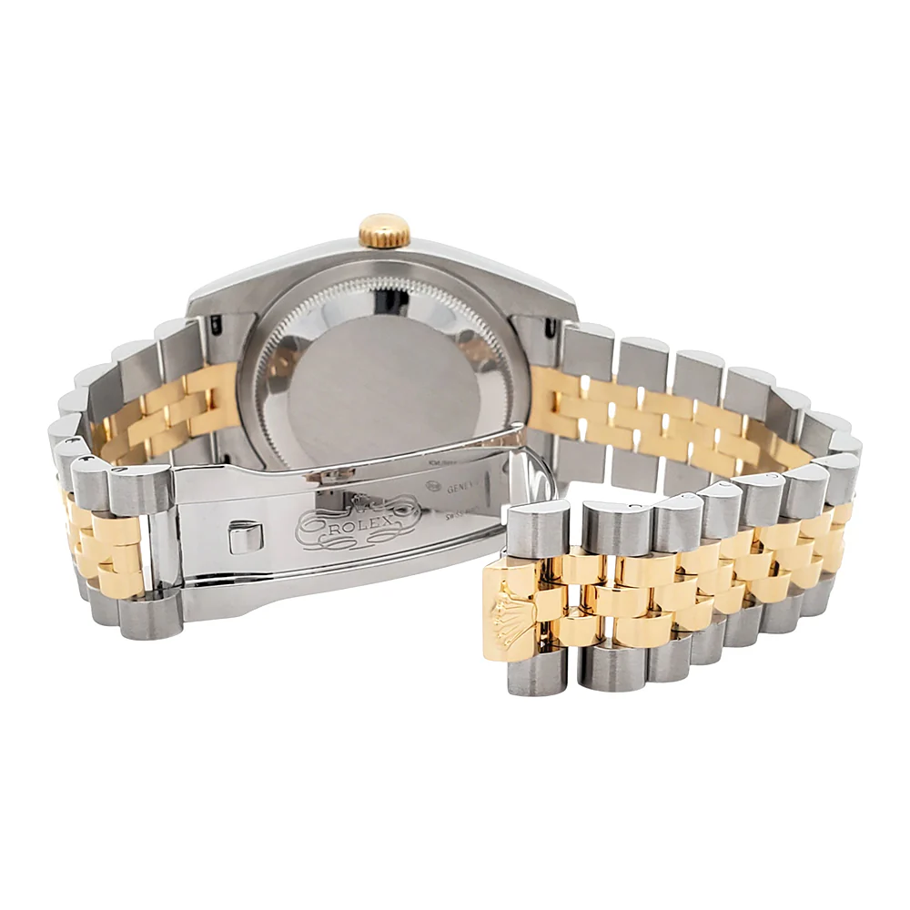 Rolex Datejust 36mm 116233 2-Tone Champagne Roman Dial Jubilee Watch Box Papers - Image 7