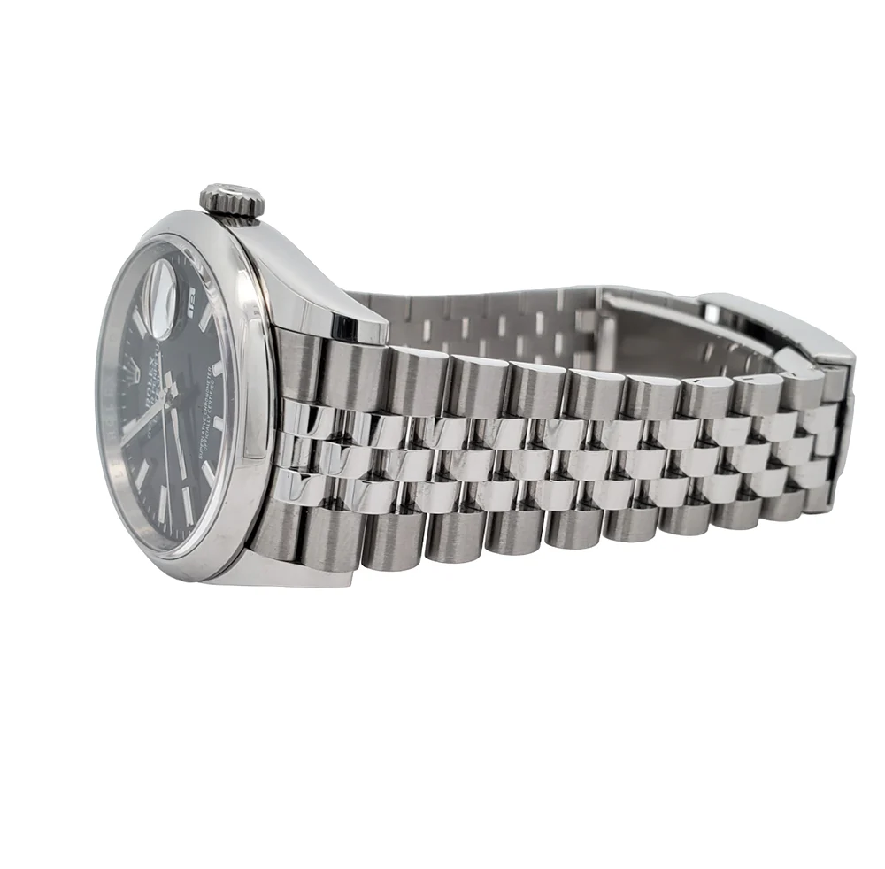 Rolex Datejust 36mm 126200 Black Dial Stainless Steel Jubilee Watch 2021 Box Papers - Image 4