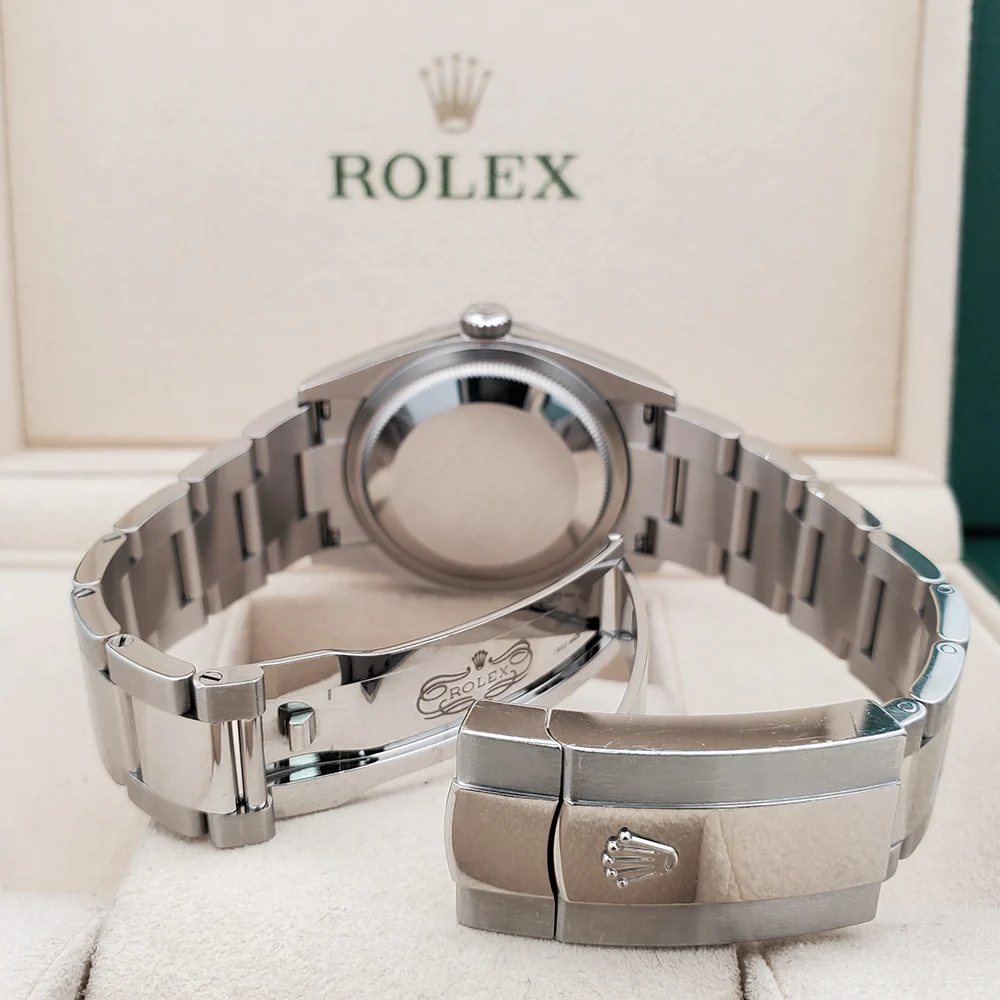 Rolex Datejust 36mm 126200 Blue Stick Dial Stainless Steel Oyster Watch Box Papers - Image 6