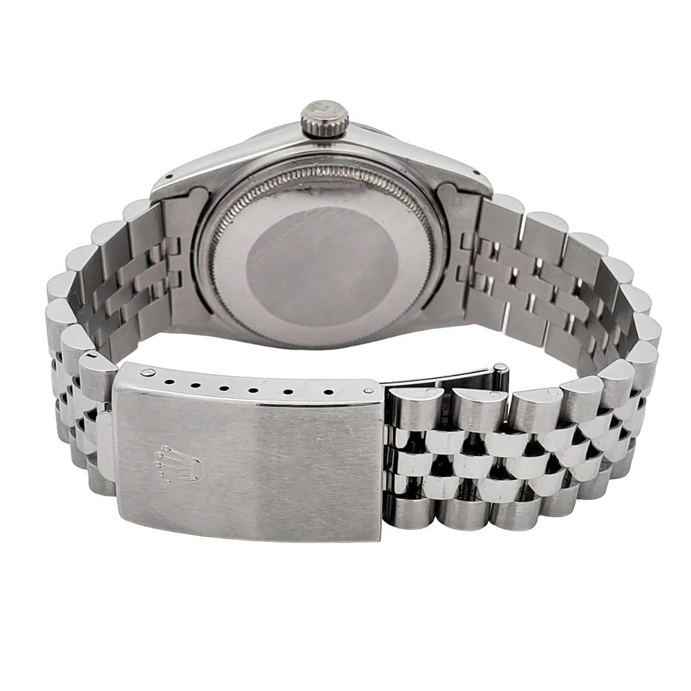 Rolex Datejust 36mm 16014 Factory Silver Diamond Dial Stainless Steel Jubilee Watch - Image 4