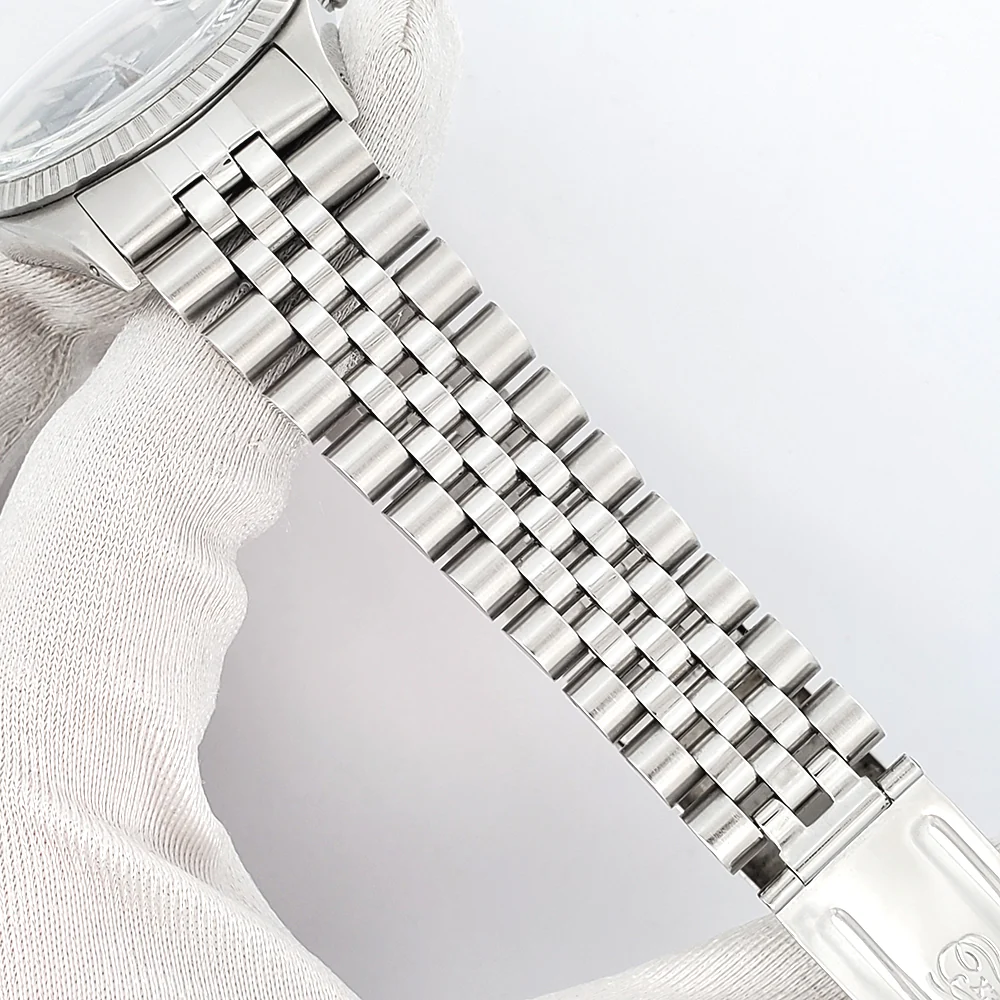 Rolex Datejust 36mm 16030 Blue Index Dial Steel Jubilee Watch - Image 4