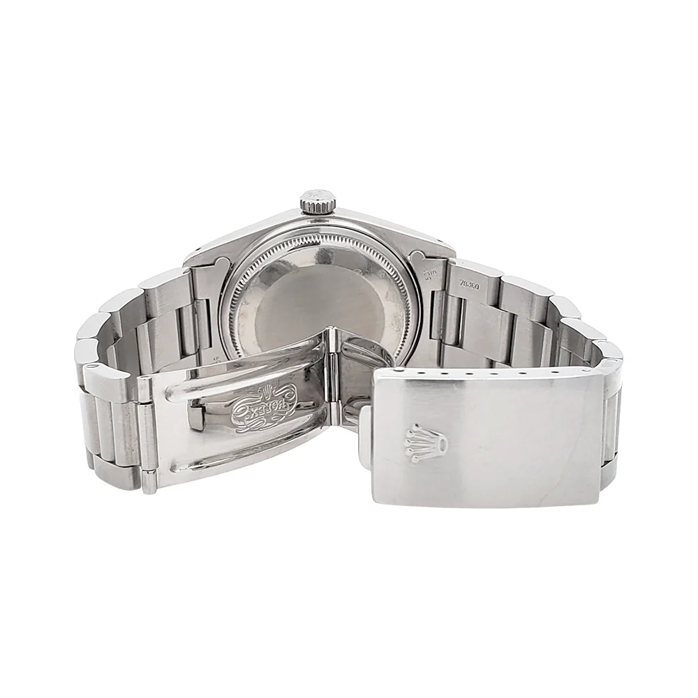 Rolex Datejust 36mm 16030 Buckley White Roman Dial Steel Oyster Watch - Image 6