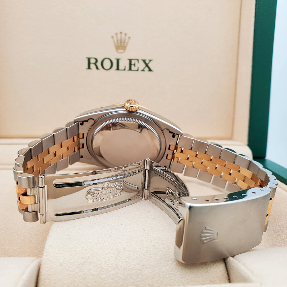Rolex Datejust 36mm 16233 Champagne Dial Yellow Gold/Steel Jubilee Watch Box Papers - Image 6