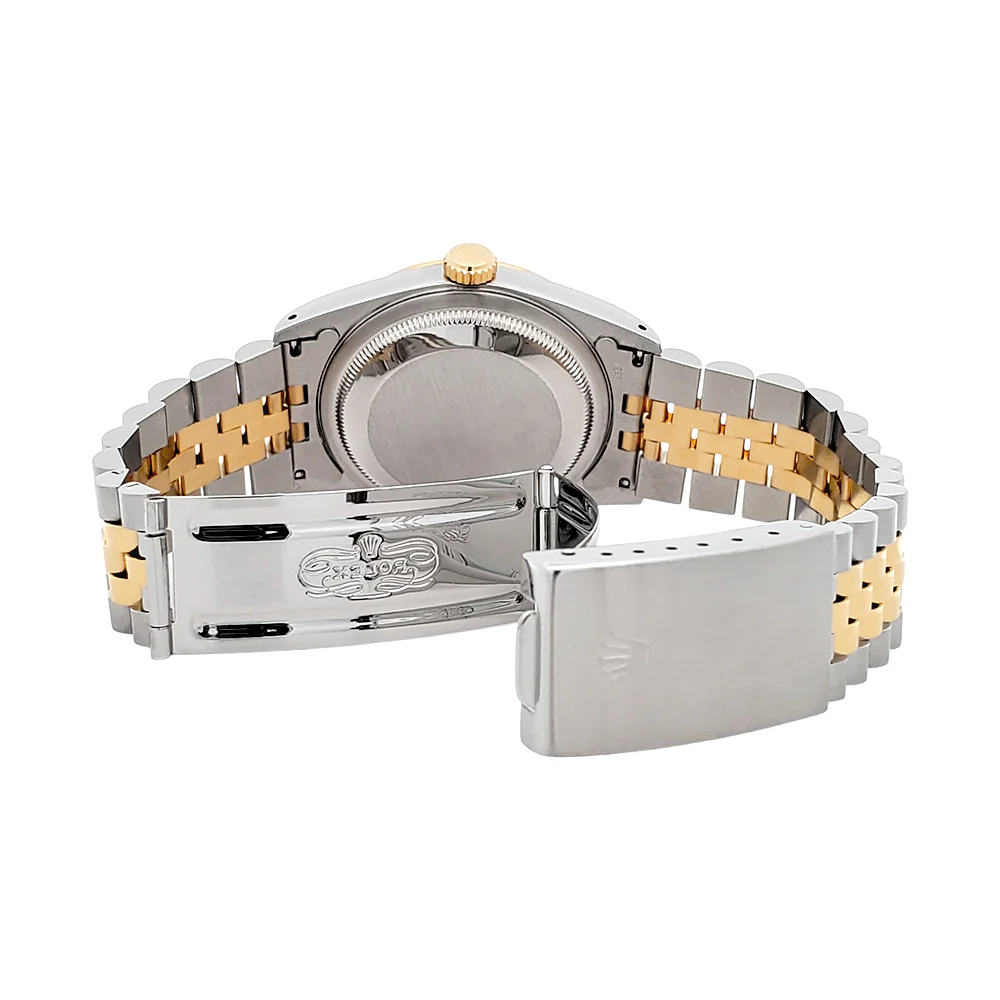 Rolex Datejust 36mm 16233 Factory Champagne Diamond Dial Yellow Gold/Steel Watch - Image 6