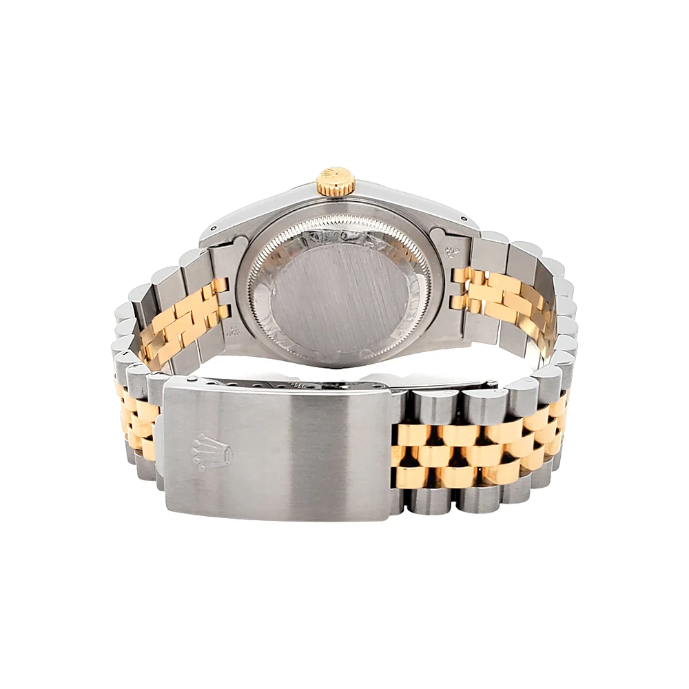 Rolex Datejust 36mm 16233 Silver Index Dial 2-tone Yellow Gold/Steel Jubilee Watch - Image 5