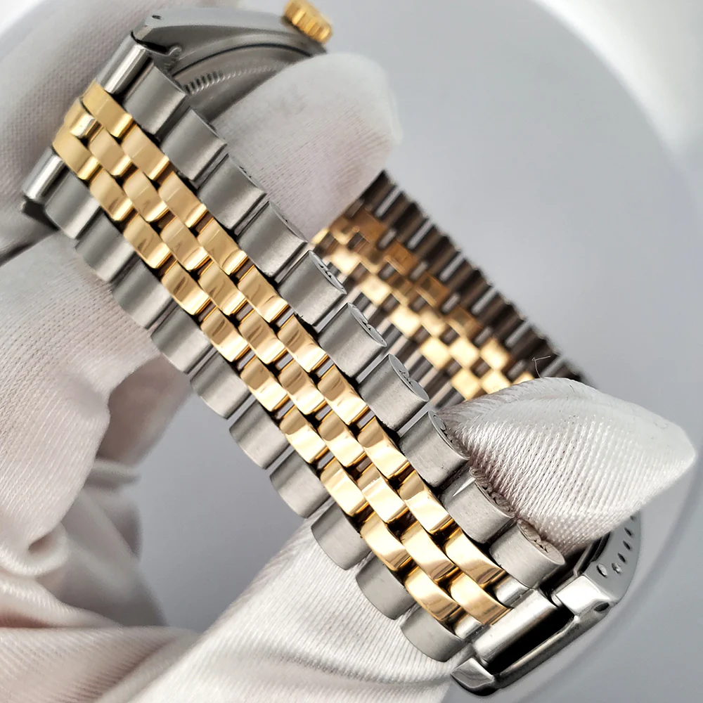 Rolex Datejust 36mm 2-Tone Champagne Dial Yellow Gold/Steel Watch 1601 - Image 4