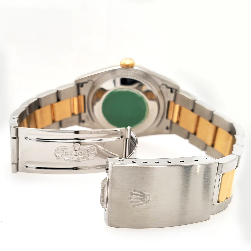 Rolex Datejust 36mm 2-Tone Factory Champagne Diamond Dial Oyster Watch Box Papers - Image 5