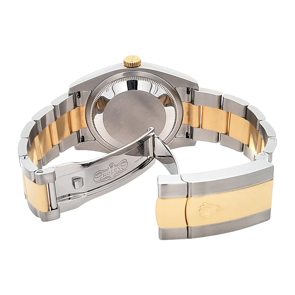 Rolex Datejust 36mm 2-Tone Yellow Gold/Steel Black Index Oyster Watch 116233 Box/Papers/Tag - Image 8