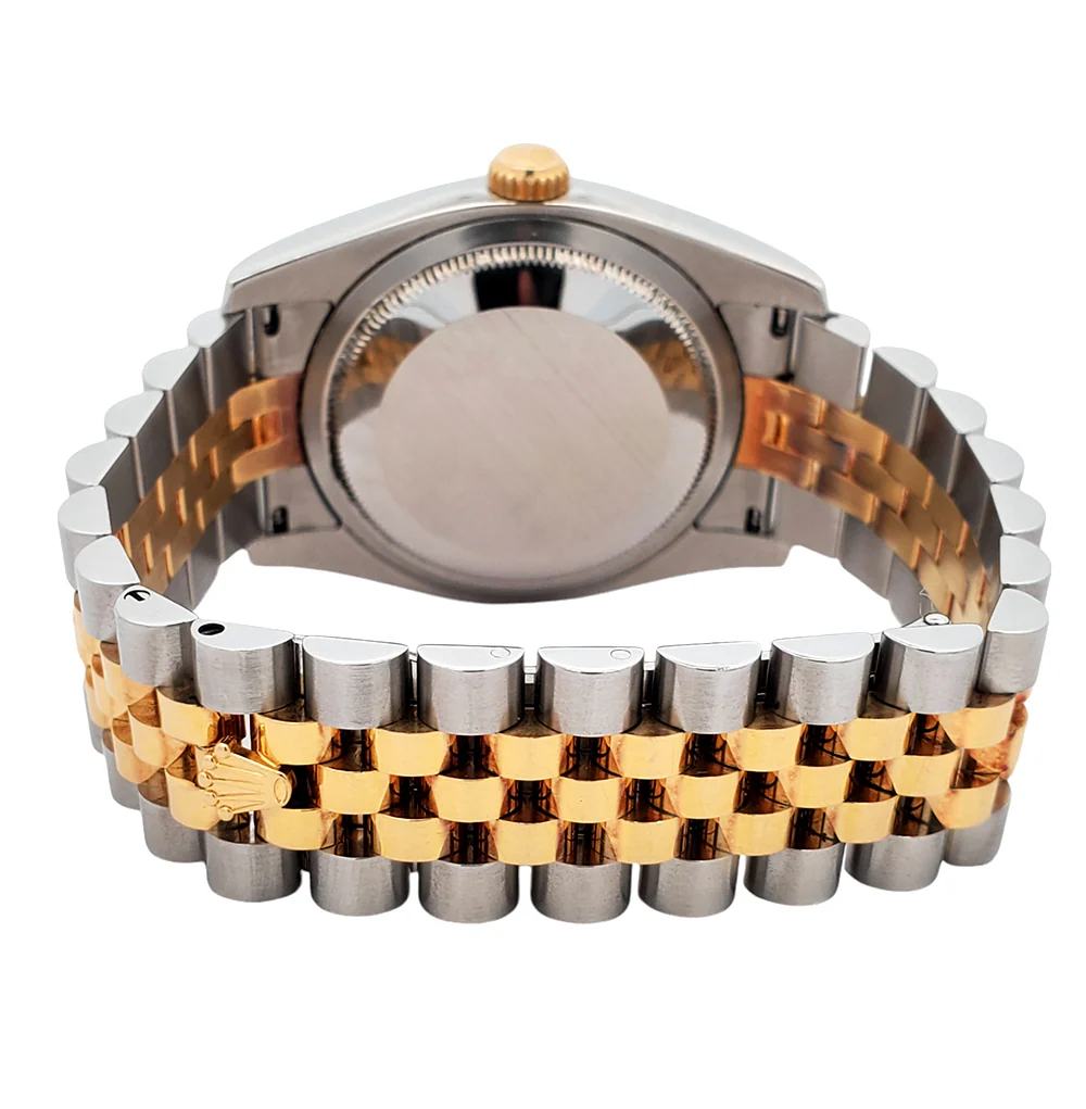 Rolex Datejust 36mm 2-Tone Yellow Gold/Steel Champagne Index Jubilee Watch 116233 Box papers - Image 5