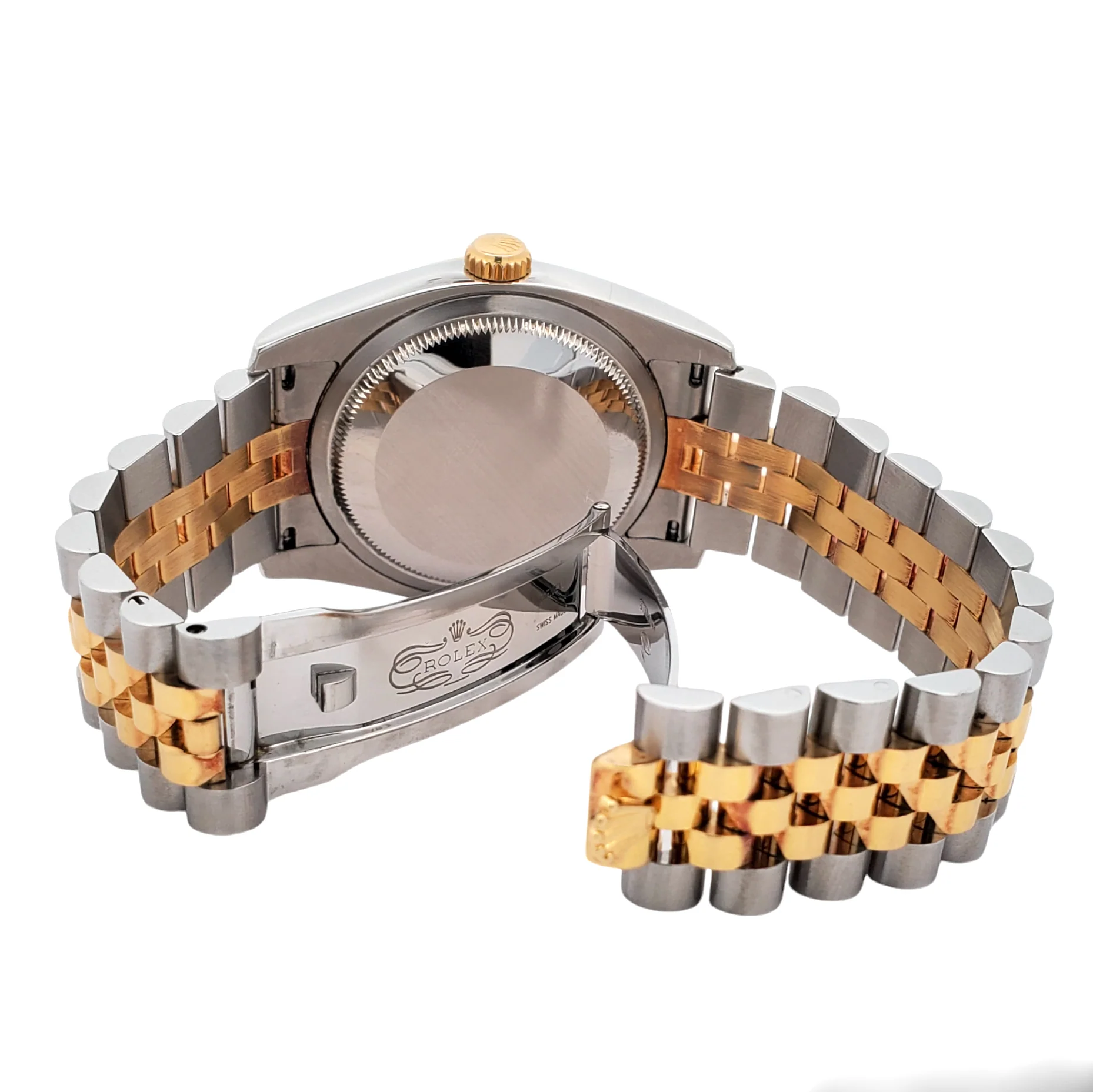 Rolex Datejust 36mm 2-Tone Yellow Gold/Steel Champagne Index Jubilee Watch 116233 Box papers - Image 6