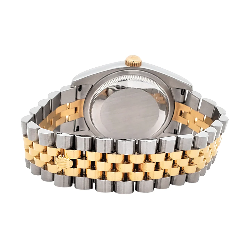 Rolex Datejust 36mm 2-Tone Yellow Gold/Steel Champagne Index Watch 116233 Box/Papers/Tag - Image 7