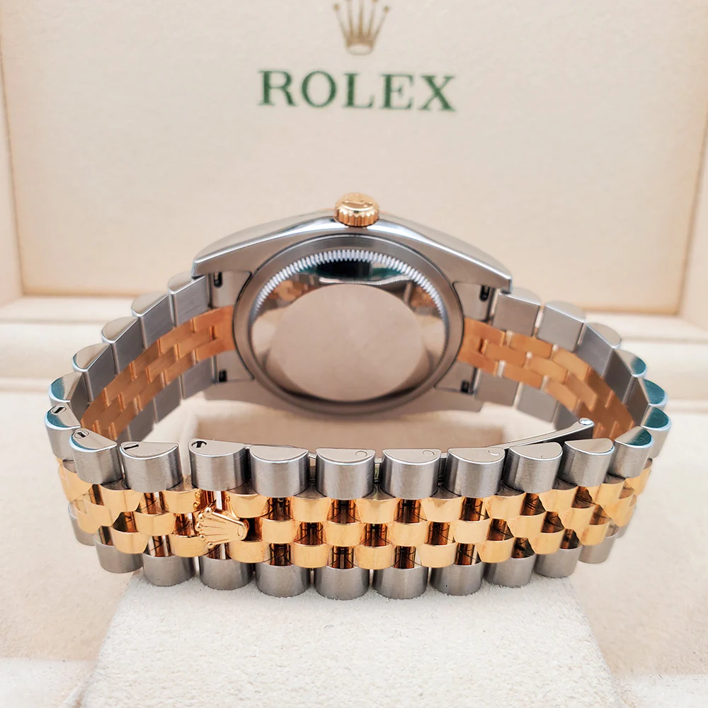 Rolex Datejust 36mm 2-Tone Yellow Gold/Steel Cream Pyramid Dial Watch 116233 Box Papers - Image 7