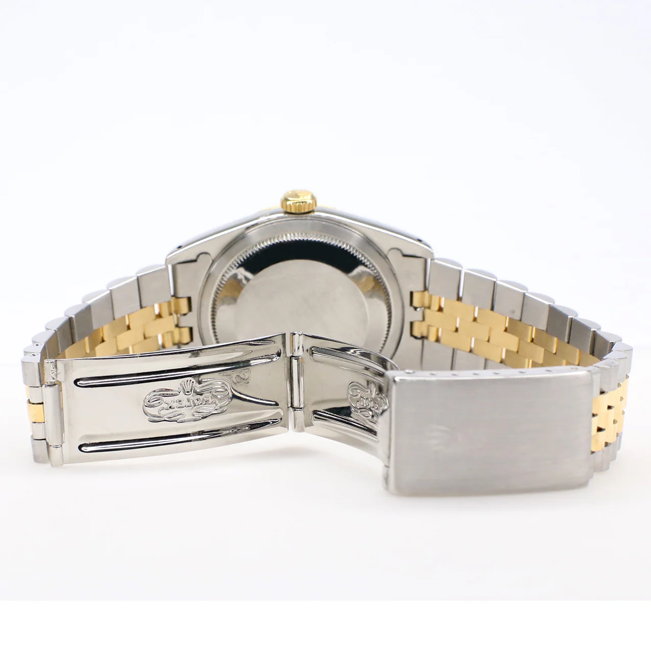 Rolex Datejust 36mm 2-Tone Yellow Gold/Steel Watch with Factory Diamond Dial/Fluted Bezel - Image 8