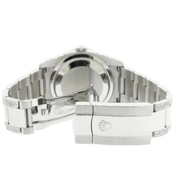 Rolex Datejust 36mm 4.5Ct Diamond Bezel/Bracelet/Black Index 116200 Steel Watch - Image 6