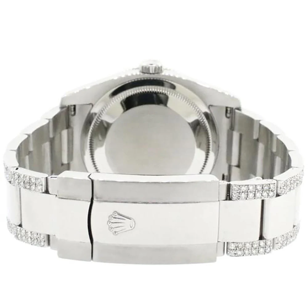 Rolex Datejust 36mm 4.5Ct Diamond Bezel/Bracelet/Grey Floral Dial 116200 Steel Watch - Image 7